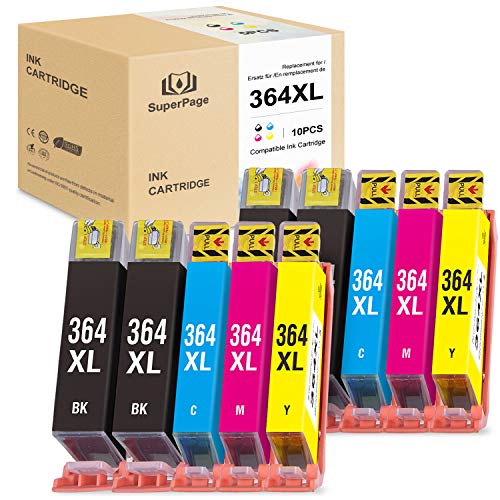 Superpage 364 Kompatibel für HP 364XL Multipack Druckerpatronen für HP Deskjet 3520 HP Officejet 7510 4620 Druckerpatronen,HP Photosmart 6520 7520 5510 5520 Cover