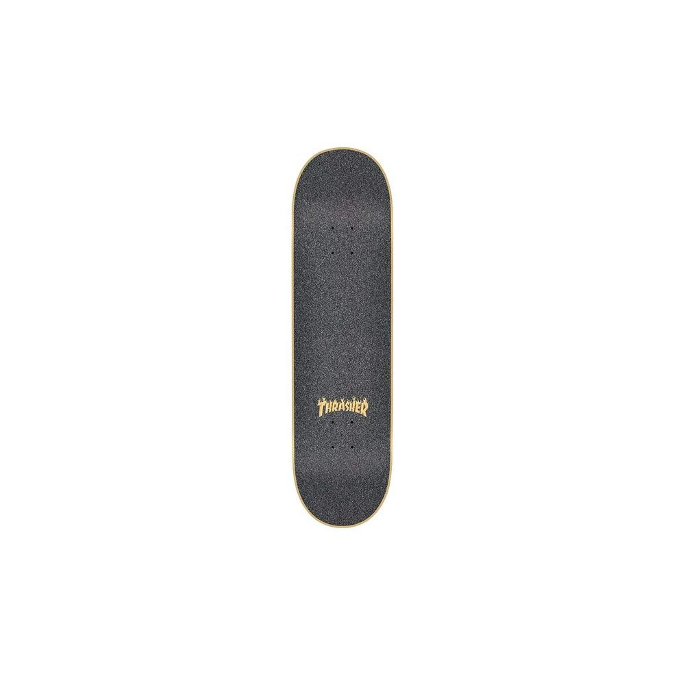 ThrasherMob Skateboard Grip with Laser-Cut Flame Logo