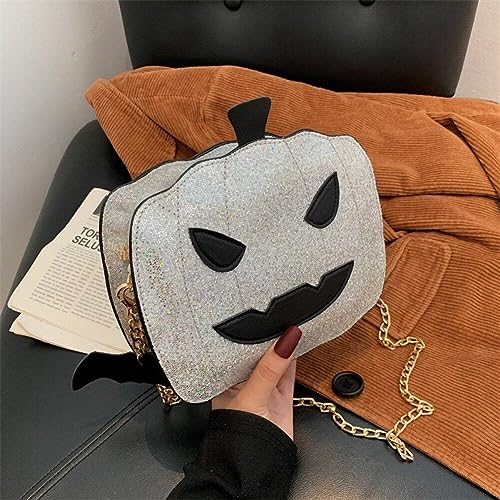 Sac citrouille d'Halloween crossbody compact pour libérer vos mains - 5