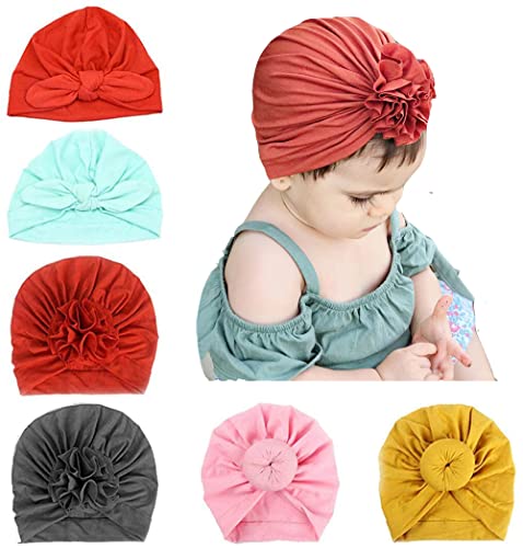 Bandeaux Turban Bébé Fille - Lot De 3 - Doux, Extensible, Nœud Main - Pour Nouveau-né à 3 Ans - 13