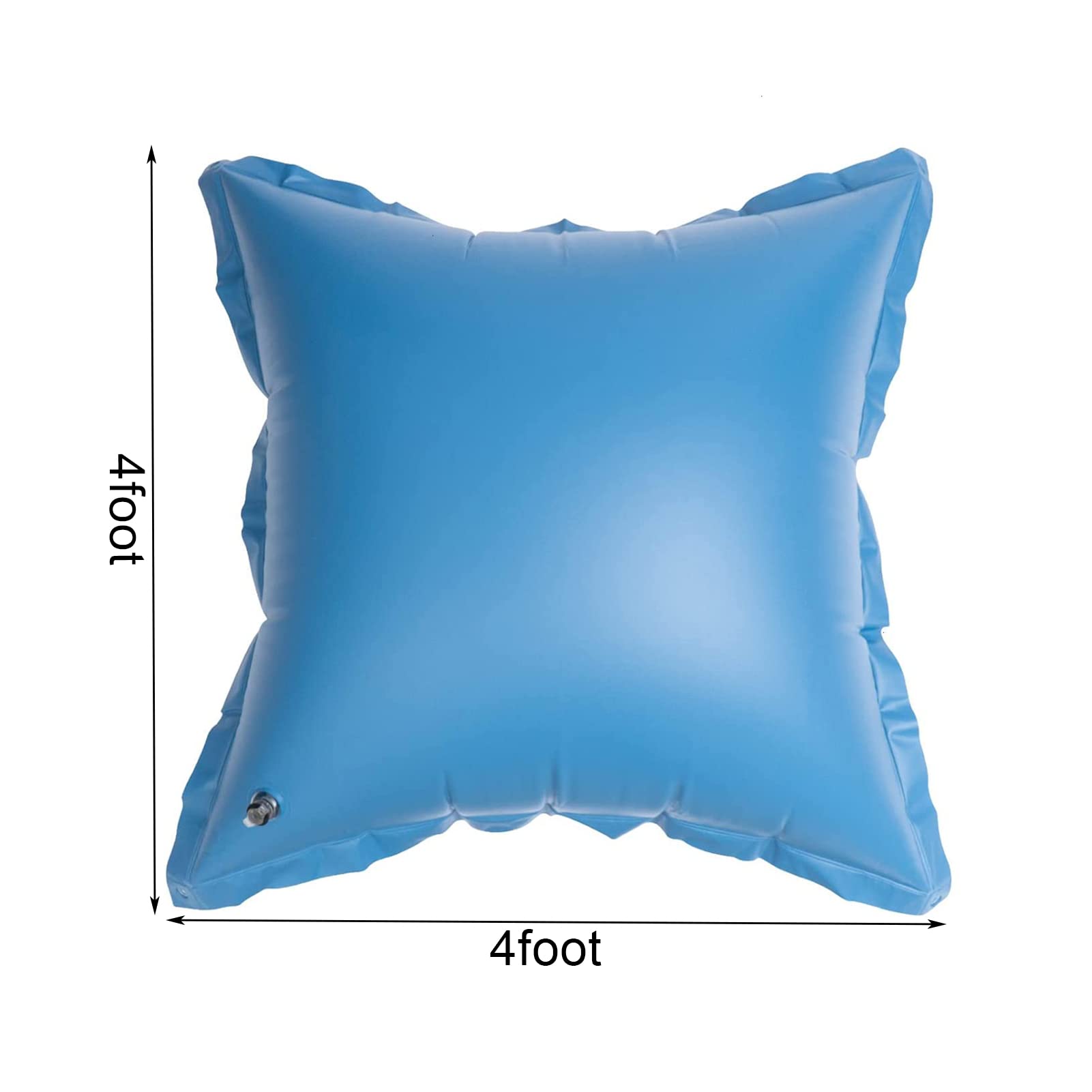 Coussin Gonflable Piscine, Flotteur Hivernage Piscine, Produit Hivernage Piscine, Oreiller De Piscine d'hiver, Bouee Piscine 120 cm, 0.4mm d'épaisseur (Carré, 2 pièce)