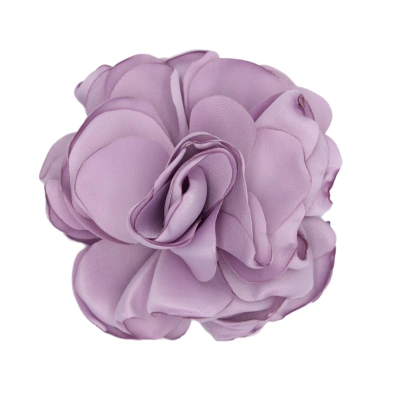 Image of Rose Brooch and Pin for Women Elegant Delicate Flower Pin Shawl Clip Duck Beak Clip for Women's Dress Banquet Party Jewelry Gift