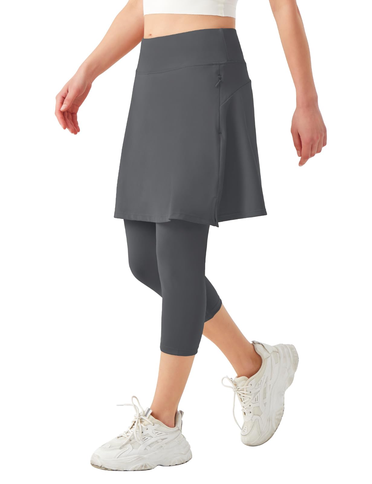 BELEROY Athletic Skirt with Leggings Tennis Skirted Legging for Women with Pocket