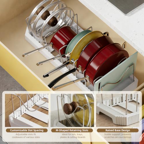 2-Pack-Expandable-Pot-Lid-Organizer-22-Pot-and-Pan-Holder-Adjustable-Under-Cabinet-10-Dividers-Inside-Kitchen-Cabinet-Storage-Rack-for-Baking-Sheets-Cutting-Boards-Cookware