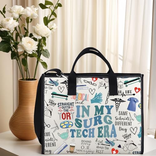 Bolsa Tote Lona Cirugía Diseño Surg Tech Era miniatura 3