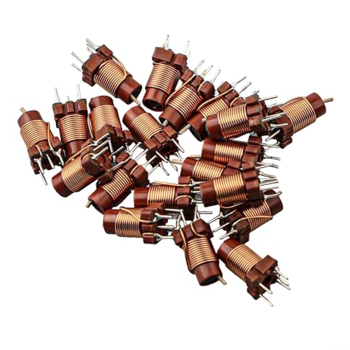20pcs Adjustable High-Frequency Ferrite Core Inductors 12T 0.6uH-1.7uH for RF Circuits, Computers, Audio and Industrial Equipment