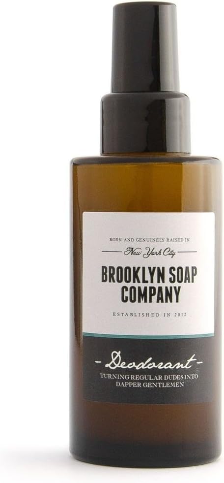 natural men care: deodorant (100 ml) natural cosmetics of the BROOKLYN SOAP COMPANY the deo-dorant for the modern man without aluminium without alcohol fresh, woody & invigorating scent