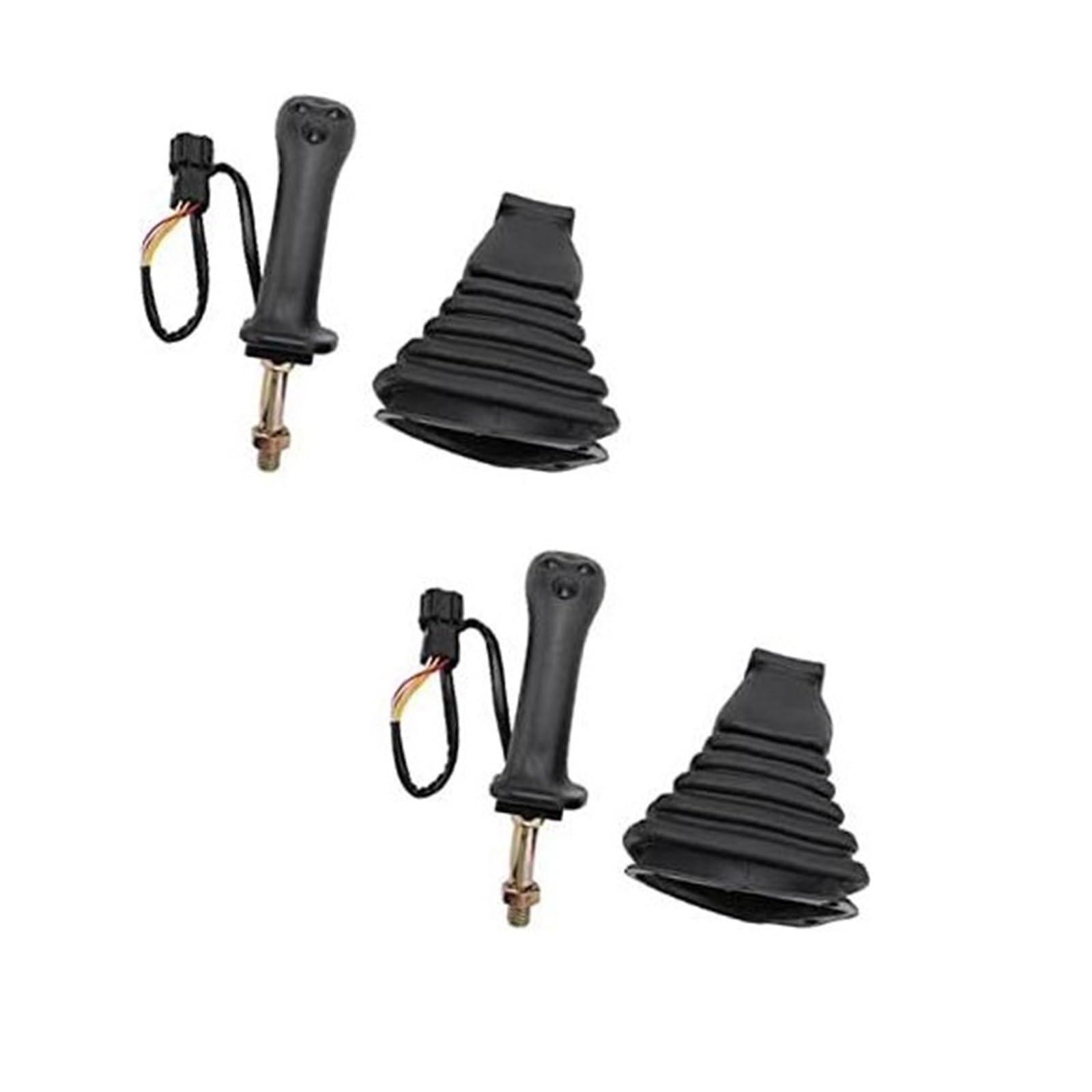 2X 3 przyciski koparki Joystick Assy Handle Gears z osłoną przeciwpyłową, do Doosan DX150 215 225 300 370-9C Prawy Joystick do koparki