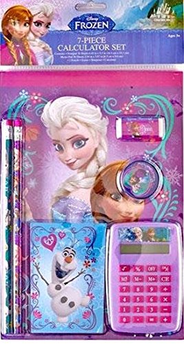 Innovative Designs Disney Frozen School Supply Calculator Stationary 7 Piece Set