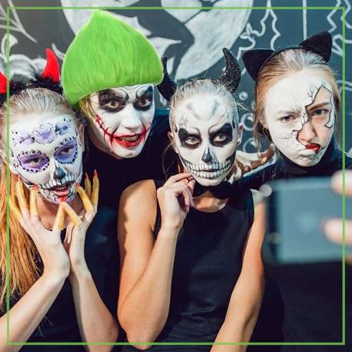 Image of Geyoga 1 Pcs Funny Wig Crazy Hair for Halloween Party,Green