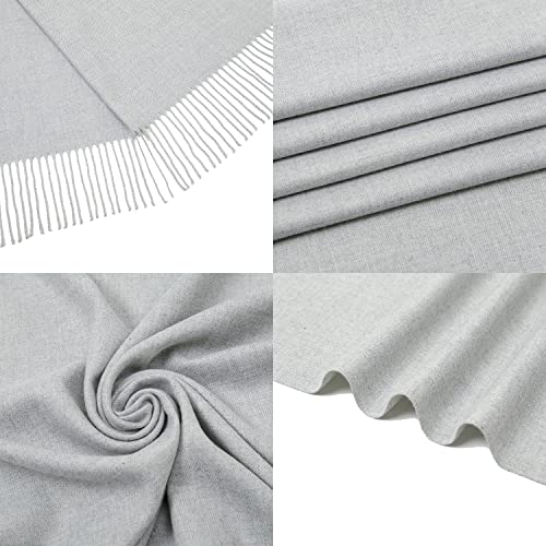 Image of RIIQIICHY Women's Fringe Shawl Wrap Pashmina Scarf for Wedding Evening