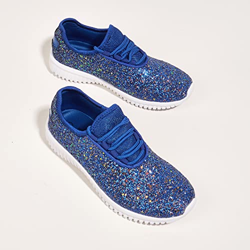Image of K KIP WOK Fashion Glitter Sneakers for Womens Silp On Running Shoes Lightweigt Tennis Walking Sneakers