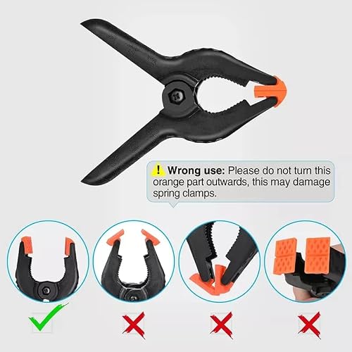 Lzyll 10 Pack Plastic Spring Clamps Heavy Duty 4.5 Inch Clips Clamps For Crafts,Photography Studios,Backdrop Stand,Diy Woodworking,And Other Home Improvement Projects #TOP5