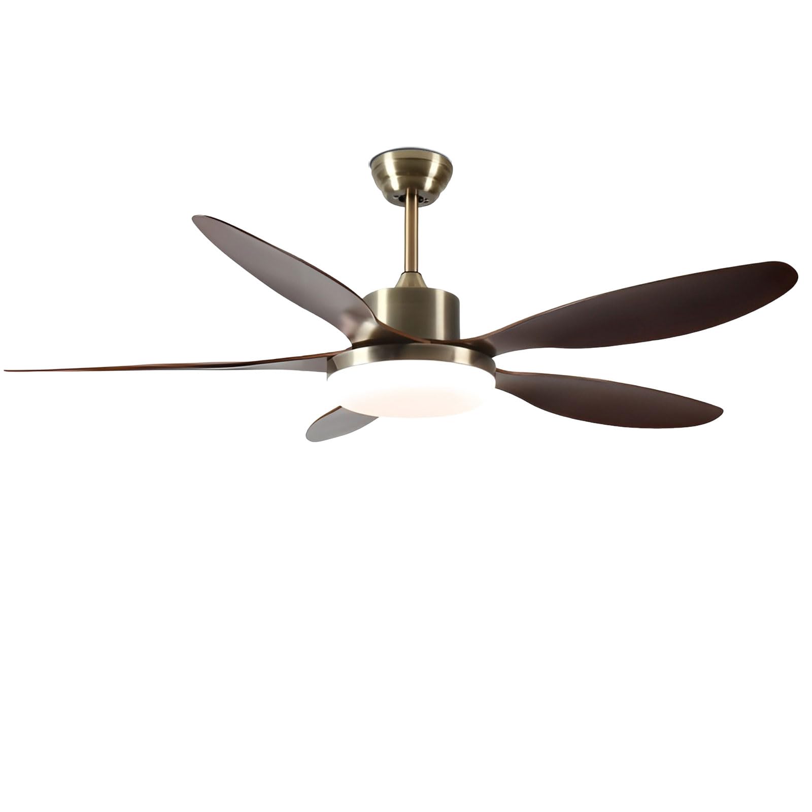 SXDMOUBK Modern Indoor Ceiling Fan with Light 6 Speeds Quiet 48W Dimmable LED Light, 36in Smart Remote/APP/Voice Control for Bedroom Dining Room Living