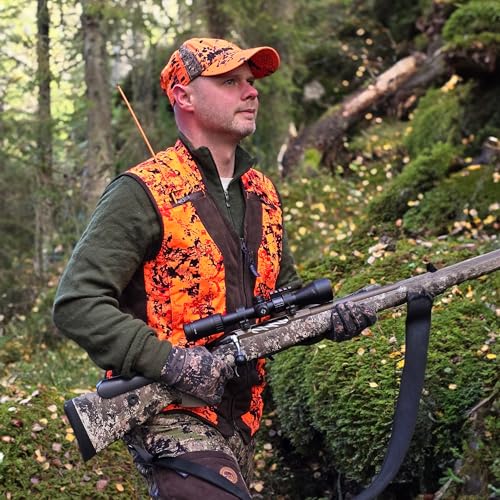Full mundur Blaze Camo Orange Jagdweste Jagdsicherheit Leichte Weste für Erwachsene Unisex