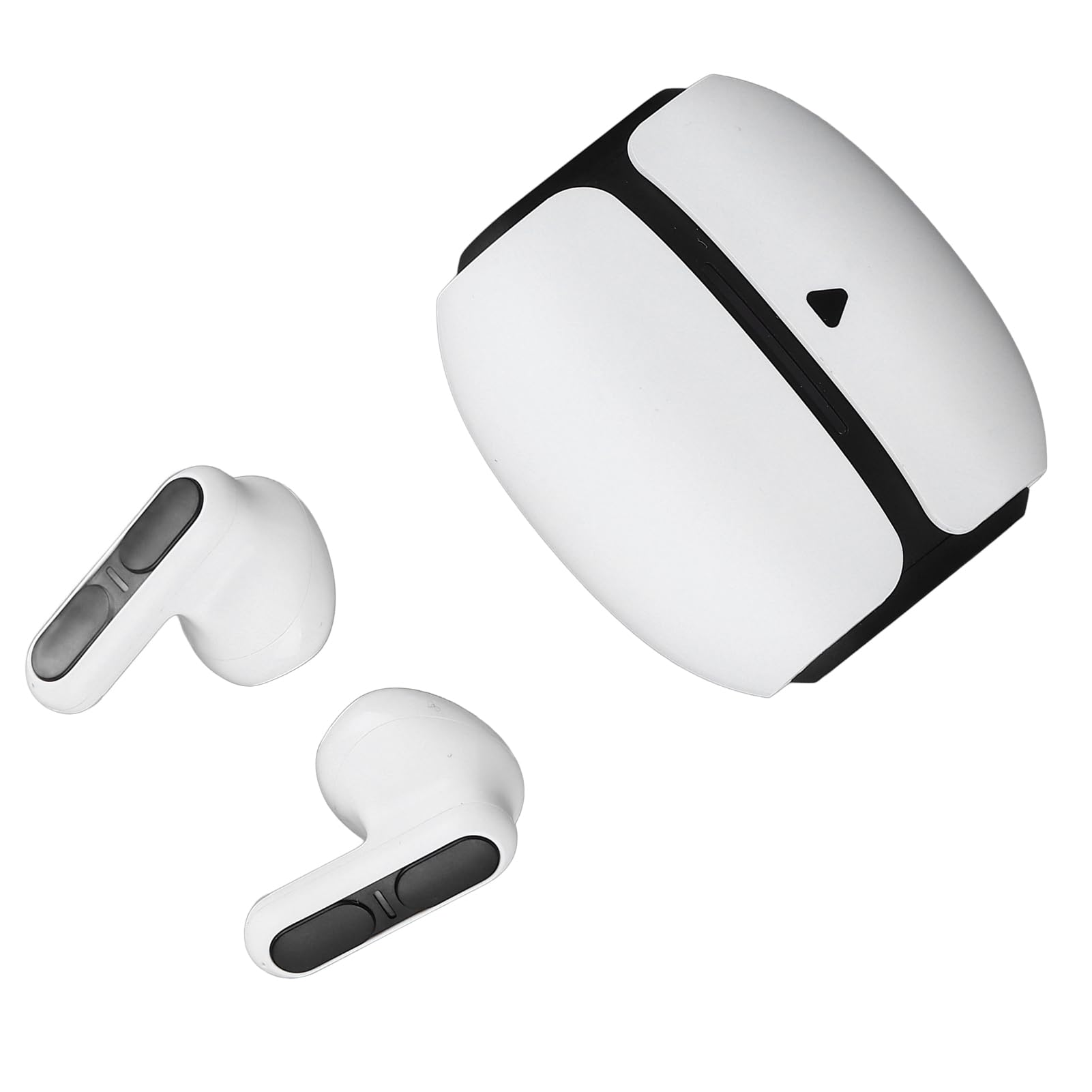 Cuffie Wireless, Auricolari Bluetooth 5.3 a Bassa Latenza Ergonomici con Custodia di Ricarica per Gaming per Tablet (bianco)