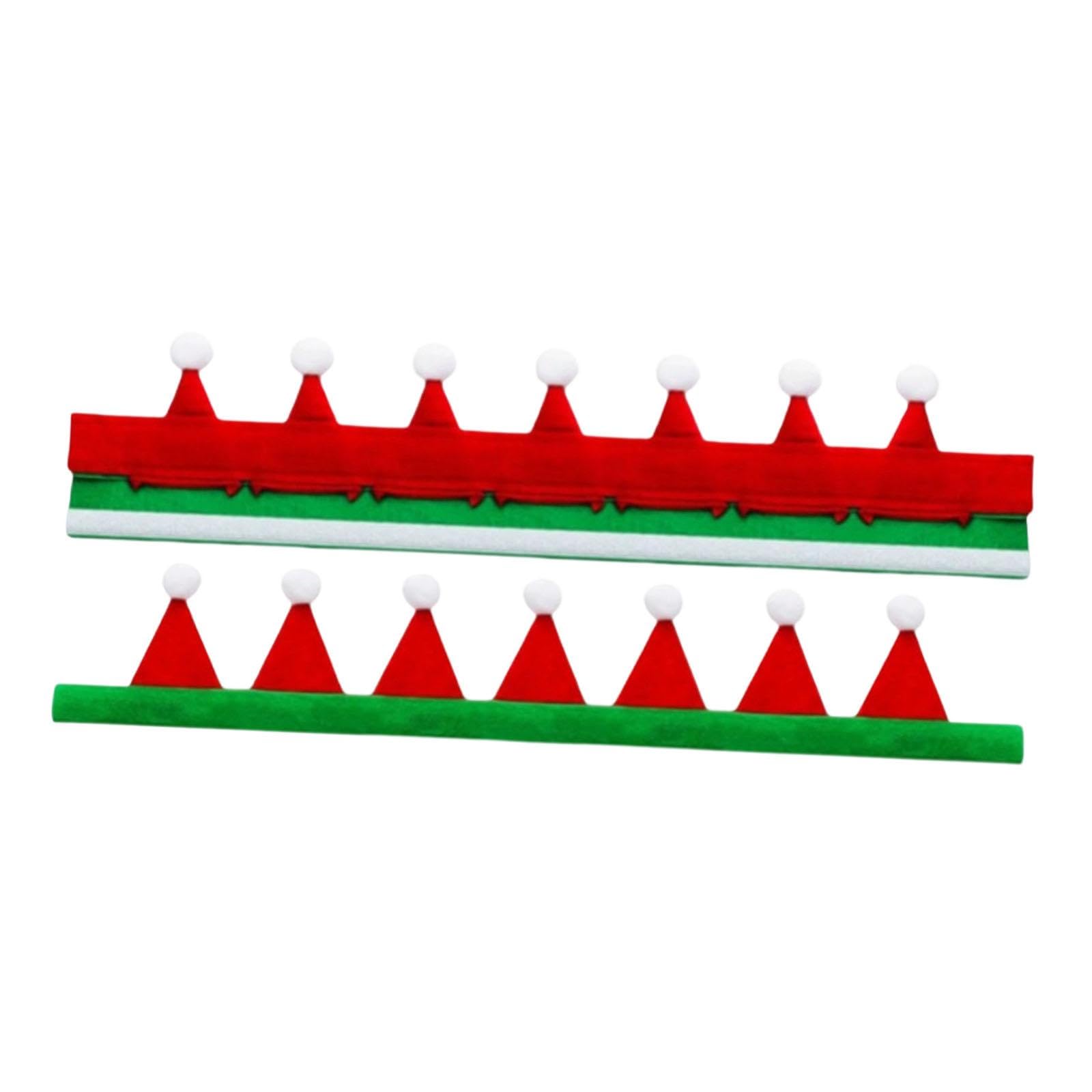 Sharplace 2Pcs Christmas Horse Rein Covers Equestrian Reins Decoration Easy to Install Horse Costume Accessories for Showing Birthdays, green and red