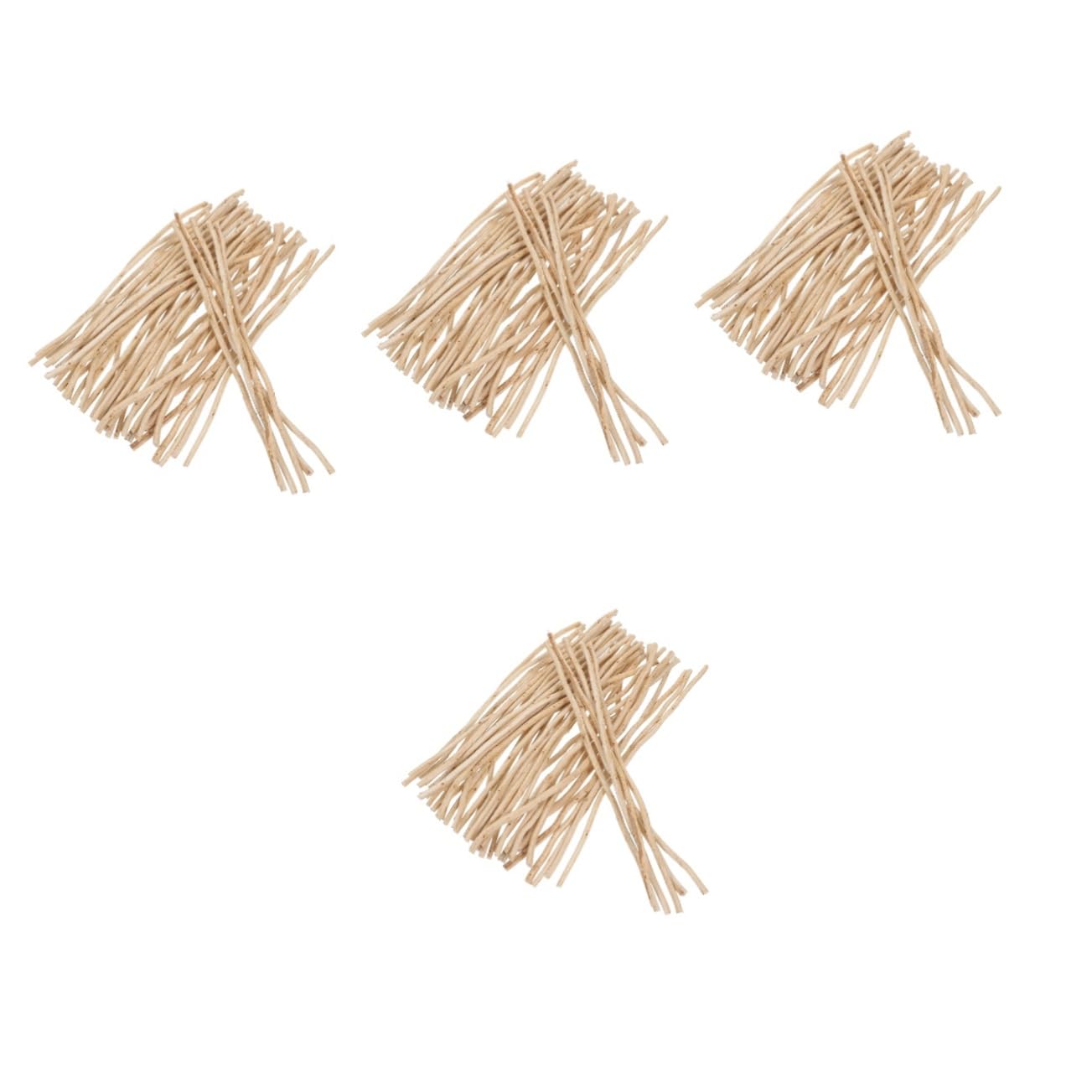 VALICLUD 4 Sätze Aromatherapie-Stick Schilf Duftend Natürlich Schüttgut Duftstöcke Streifen Öle Für Diffuser Bad Rosa Öldiffusor Enthalten Diffusor-Sticks Wesen Beige Hölzern 50 Stück * 4
