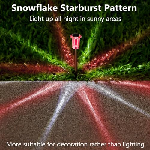 Image of DenicMic Solar Lights Outdoor 10 Pack Waterproof Color LED Outside Lights for Yard Pathway Garden