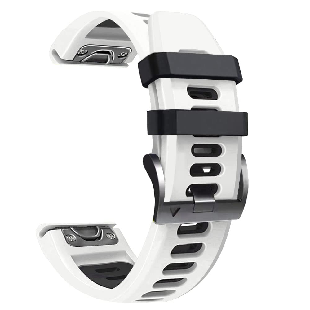 Fleshy Leaf 22mm Two Color Bracelet Strap Compatible for Garmin Fenix 7, 6, 6 Pro, 5, 5 Plus, Approach S60, S62 - Image 2