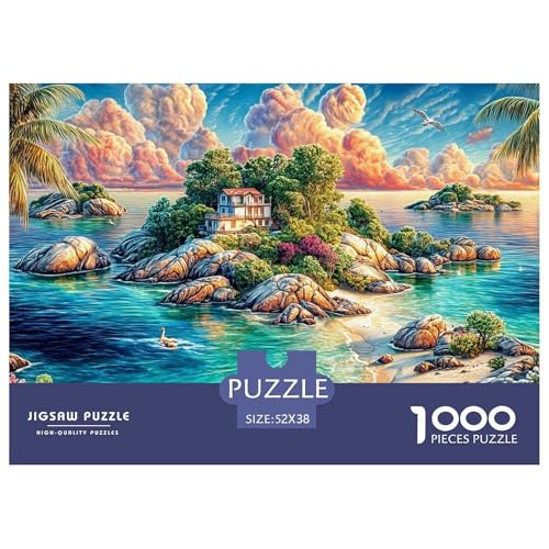 Rompecabezas Islas Fiyi 1000 Piezas Puzzle - Juego Didáctico para Adultos Y Niños, 52x38cm/1000pcs