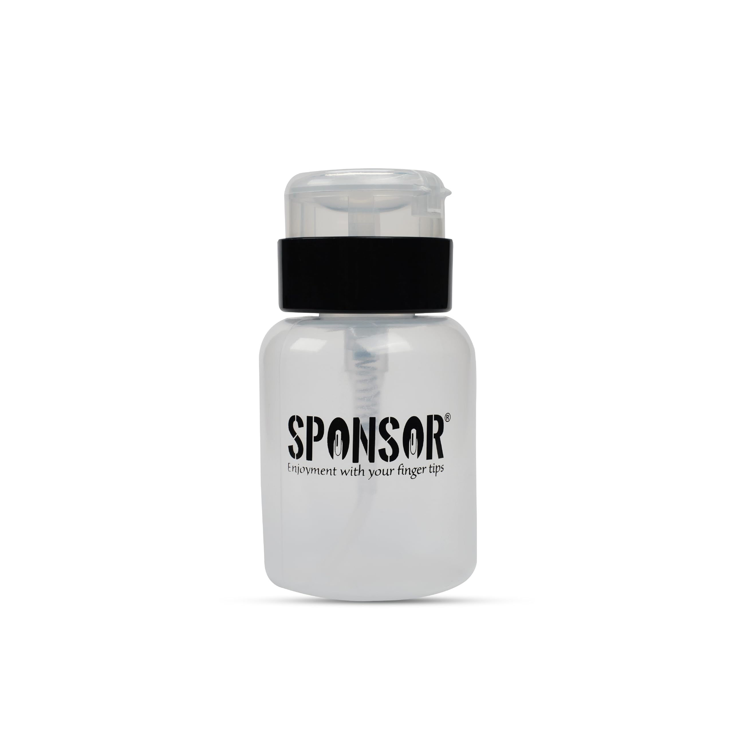 Sponsor Black Empty Pump Bottle 200ml – Sleek Refillable Dispenser for Nail Polish Remover, Acetone, or Alcohol – Spill-Free Pump Bottle Ideal for Professional or Home Nail Care-image-49