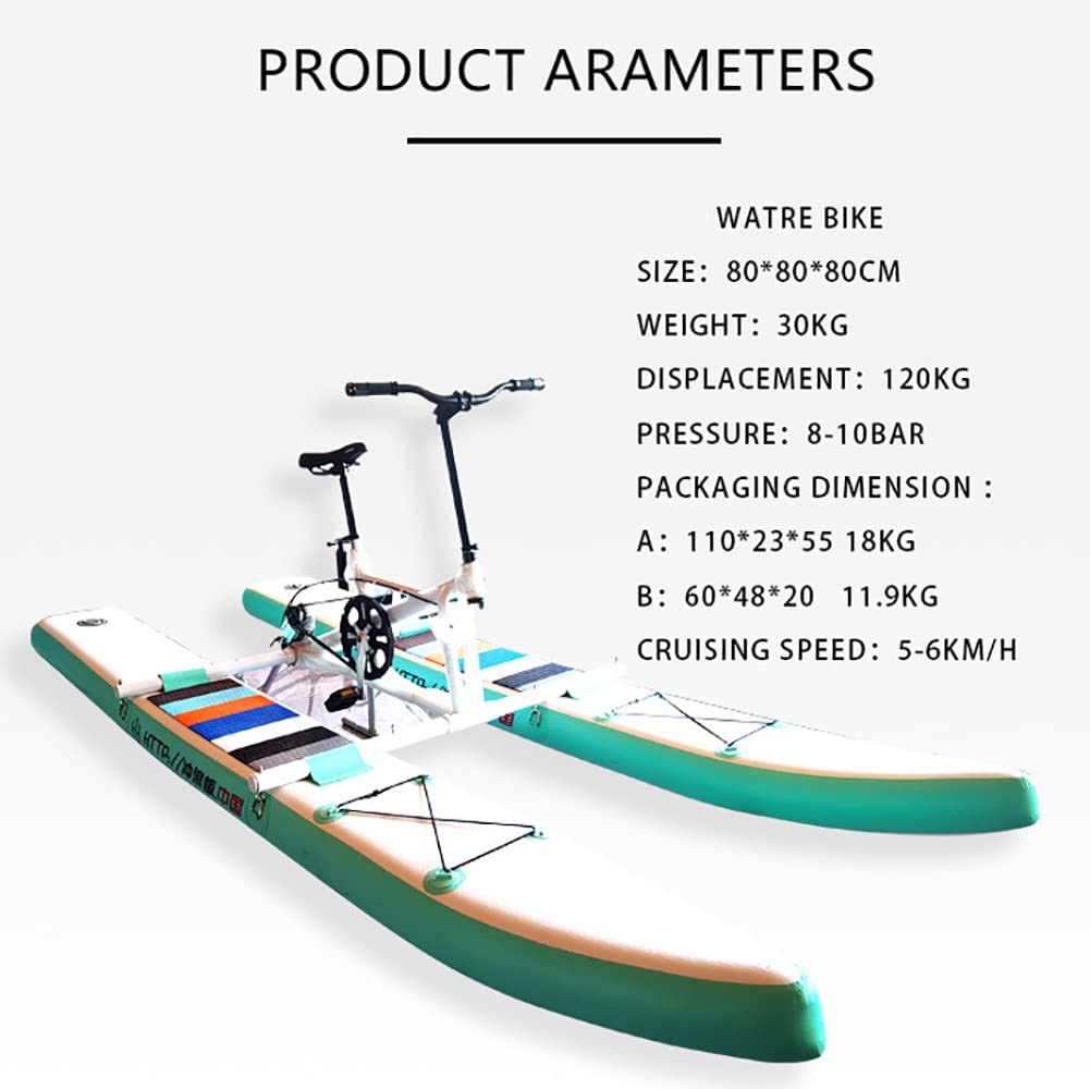 Lago Acqua Bicicletta Pedale Singolo Giro Turistico Tempo Libero Gonfiabile Kayak Acqua Scooter Portatile E Adatto per Sport Tempo Libero Pesca Scooter