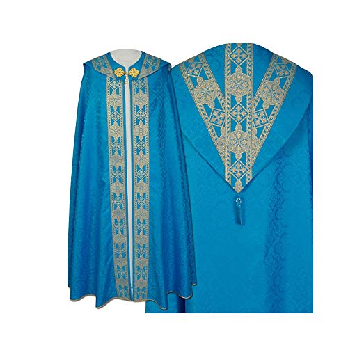 Cope for Priest - Semi-gothic style Cope with a matching stole all liturgical colors.3