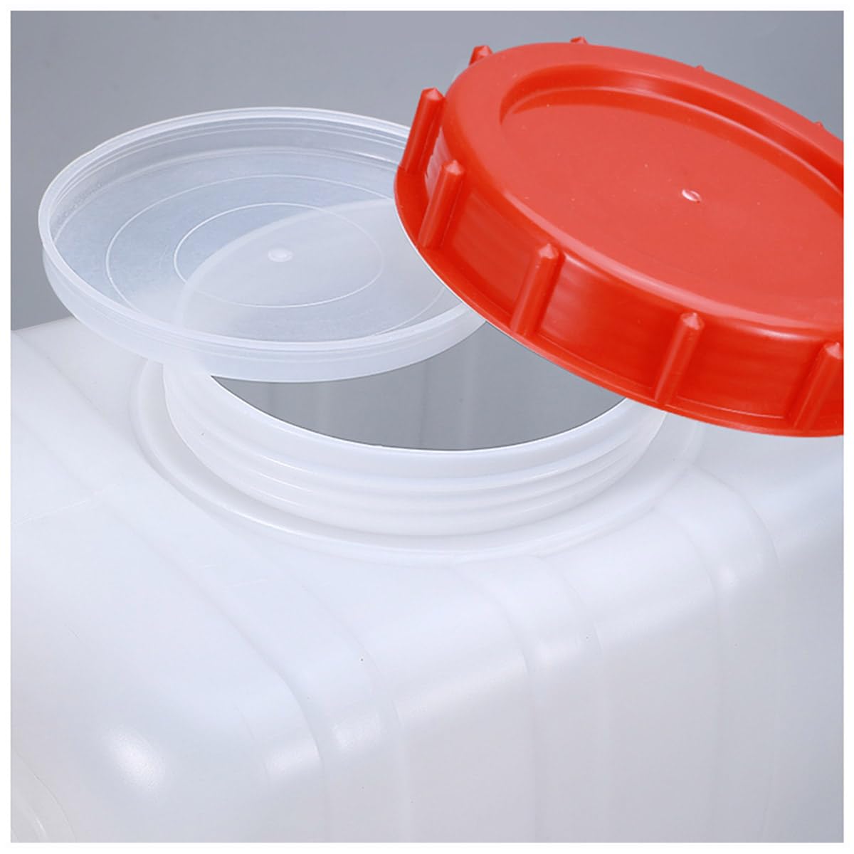 Bidón de Agua 45L/80L/110L/200L Portátil Agua Potable Depósito，Senderismo Camping Picnic Travel BBQ，Almacenamiento de Agua Horizontal de Plástico Grueso(Size:80L)