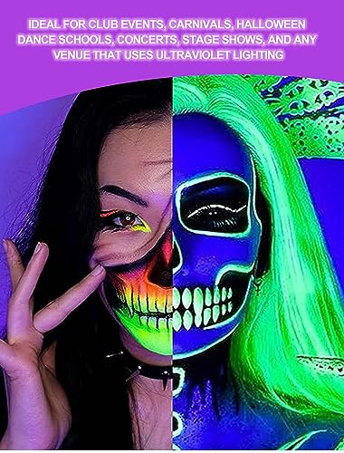 UV-Neon-Blacklight-Body-Paint-with-Application-Brushes-Set-Easy-to-Use-and-Apply-Neon-Colors-Under-Blacklight-Face-Paint-Long-Lasting-Glow-for-Christmas-Parties-Dance-Events-Art-Projects-01