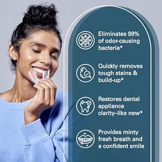 Retainer Cleanser Tablets Cleaner, Removes Odors Discoloration Stains and Plaque 2 Month Supply Denture Cleansers Retainers Mouth Guards Denture Bath Mint by M3