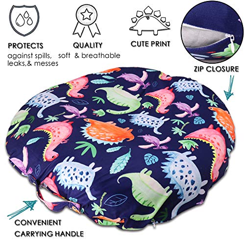 Dinosaur-Lounger-Cover-for-Newborn-Lounger-Pillow-Case-for-Babies-Snug-Fitted-Removable-Slipcover-Babynest-Cover-for-Boys-Girls-Lovey-Super-Soft-Snug-Fitted-Lounger-Pillow-Not-Included