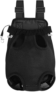 Pet Carrier Dog Cat Puppy Front Back Backpack, 1Pc Pet Cat Dog Front Carriers Back Pack, Legs Out Pet Carrier Backpack Pet...