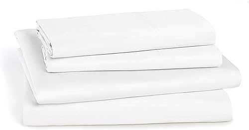 Miniatura 6 de Royal Tradition Juego de sábanas de 4 piezas, 100% algodón percal, suave y nítido, color dorado liso, fabricado en Egipto