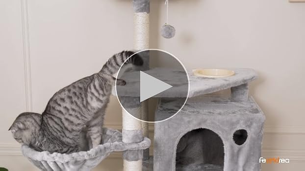 大型サイズ　キャットタワー　爪とぎ柱 大型猫 運動不足対応 多頭飼い Amazon | FEANDREA キャットタワーねこタワー 巨大サイズ 太さ爪