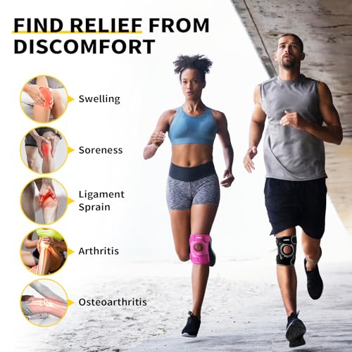 Elite Motion Series Knee Brace for Meniscus Tear (Black, XX-Large)