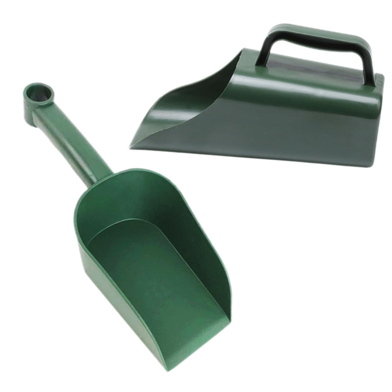 HOMSFOU 2 Stück Gartenschaufel Kunststoff Bpa Frei Gartenspaten Pflanzenerdeschaufel Bonsai Handschaufel Grün Multifunktional für Gartenarbeiten Pflanzenpflege