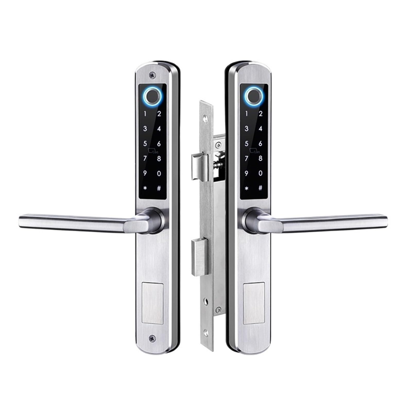 Serrure de Porte Intelligente double face pour sécuriser une porte alu fine