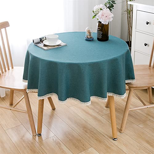 Nappe ronde imperméable et oléophobe 220 cm anti-tache en coton - 2