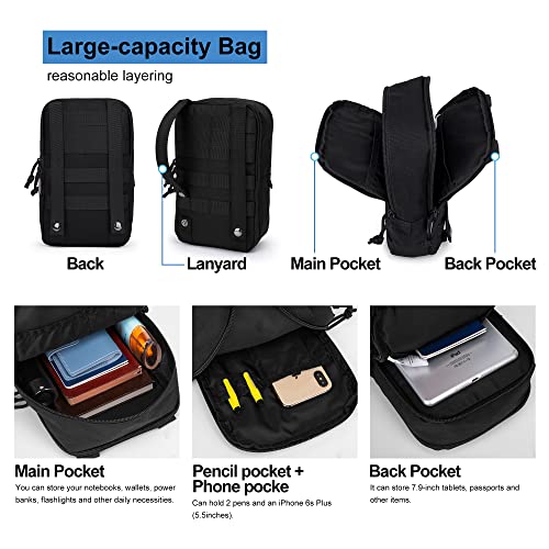 Mardingtop Molle Tasche Taktische Gürteltasche Mehrkammer Werkzeugtasche für Outdoor-Reisen, Bergsteigen, Camping - Image 6