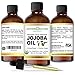 USDA Certified Organic Golden Jojoba Oil – Unrefined Cold Pressed Natural Oil for Skin, Face, Hair, Beard & Body – Moisturizer, Anti-Aging, Conditioner - Non-GMO, 100% Pure, No Additives (8oz)