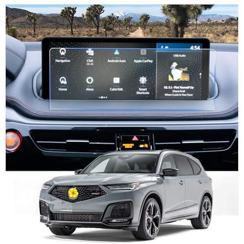 Image of CDEFG 2PCS for 2022-2024 Acura MDX 12.3-Inch Screen Protector for 2022 2023 2024 Acura MDX Accessories Center Touch Screen Guard HD Clarity Anti Scratch