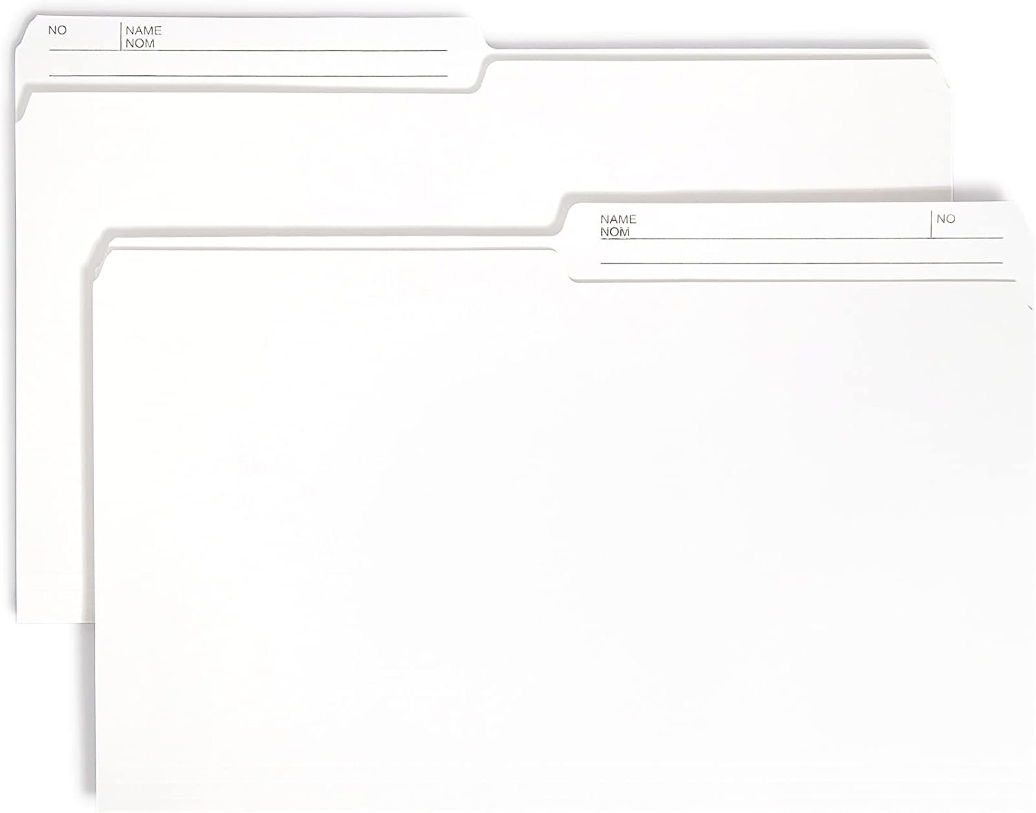Smead Reversible File Folder, 1/2-Cut Printed Tab, 2nd Position, Legal Size, Ivory, 100 per Box (15348)