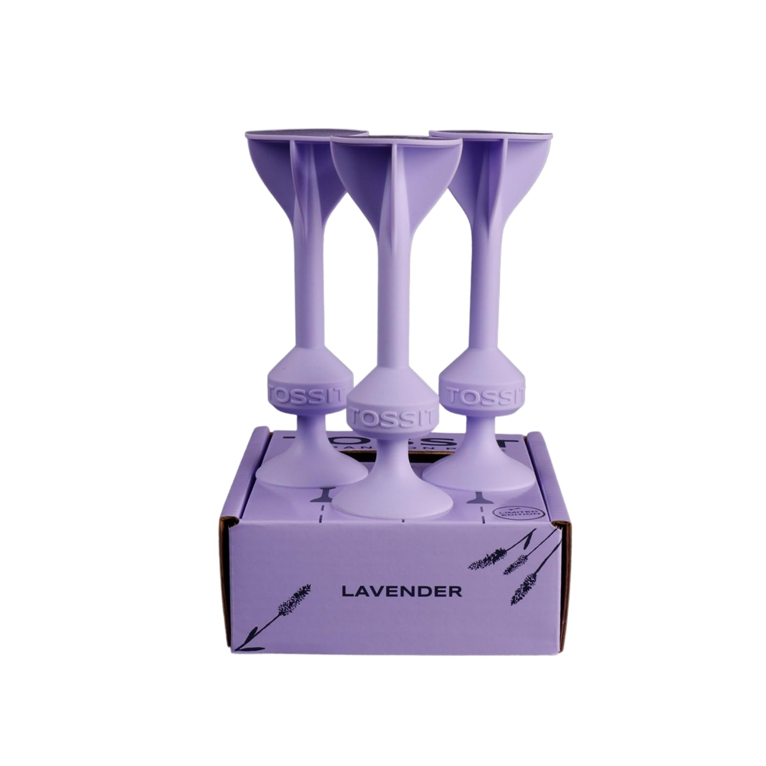 TOSSIT Gioco Freccette A Ventosa In Silicone - Espansione Limited Edition Lavender - Per Interno/Esterno, Pavimento/Parete - 5