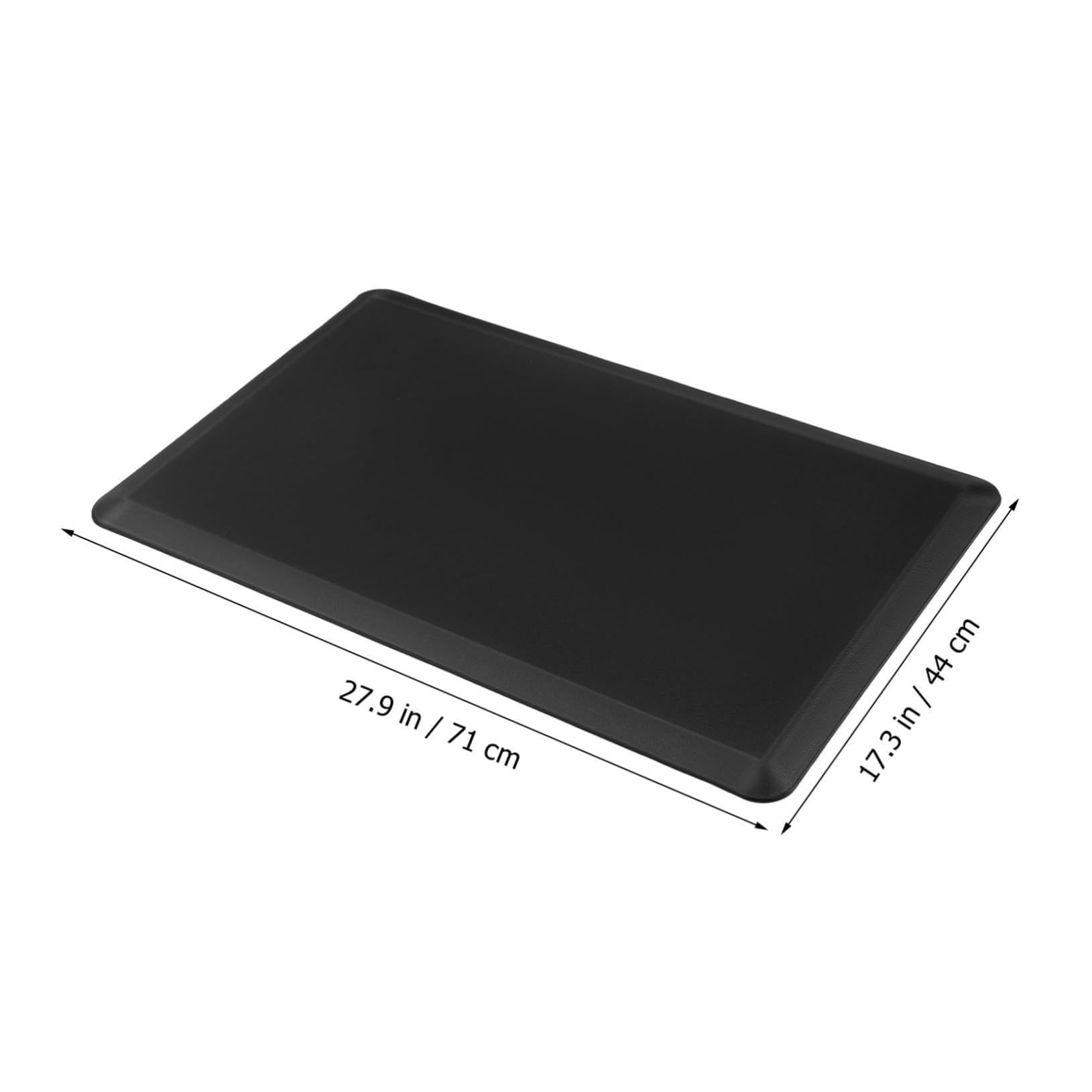 Tappetino Antistatico Anti-fatica per Cucina e Ufficio in Pvc e Schiuma Nero, Tappeto da Pavimento Antiscivolo, Facile da Pulire, per Pause e Uffici