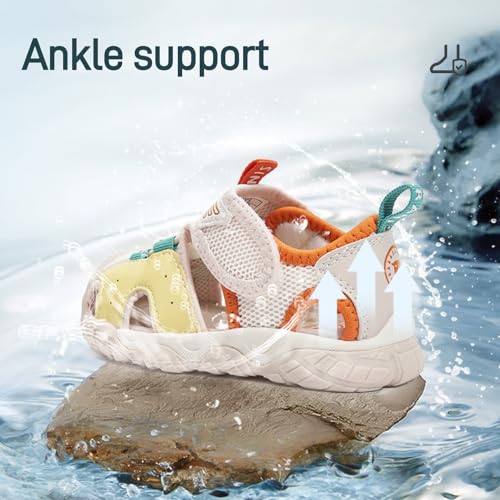 Image of TARANIS Boys Girls Outdoor Sport Sandals Closed Toe Water Beach Hiking Lightweight Athletic Summer Shoes