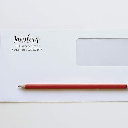 Miniatura 3 de Sello personalizado con nombre y dirección/sello de goma autoentintado/sello de dirección de devolución de sobre personalizado