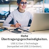 TOSHIBA Canvio Partner 2TB Portable 2.5'' Externe Festplatte, USB 3.2, Mac & Windows kompatibel (HDTB520EK3AB) – Ansicht 4