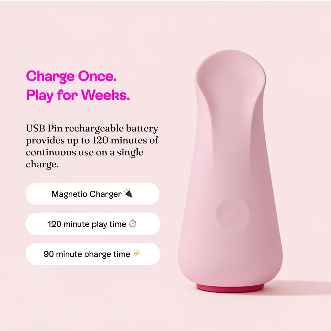 Hello Nancy Just Uno Personal Massager for Women, Beginner-Friendly Design with 5 Intensity Levels, Waterproof Handheld Wellness Device, Quiet Rechargeable Silicone Massager for Relaxation and Comfort