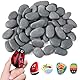 YJSDDNTY 40 pcs Steine zum Bemalen,1-3cm Mini Malsteine Kies Dekosteine Naturstein Gemalter Kieselsteine, gemalter Kieselsteine Glatte Kieselsteine zum Bemalen Strand Kiesel Steine für Bunte Malerei